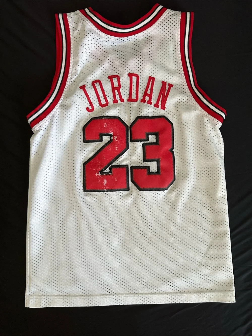 Vintage Nike Team Michael Jordan Chicago Bulls Jersey #23 White Youth Medium